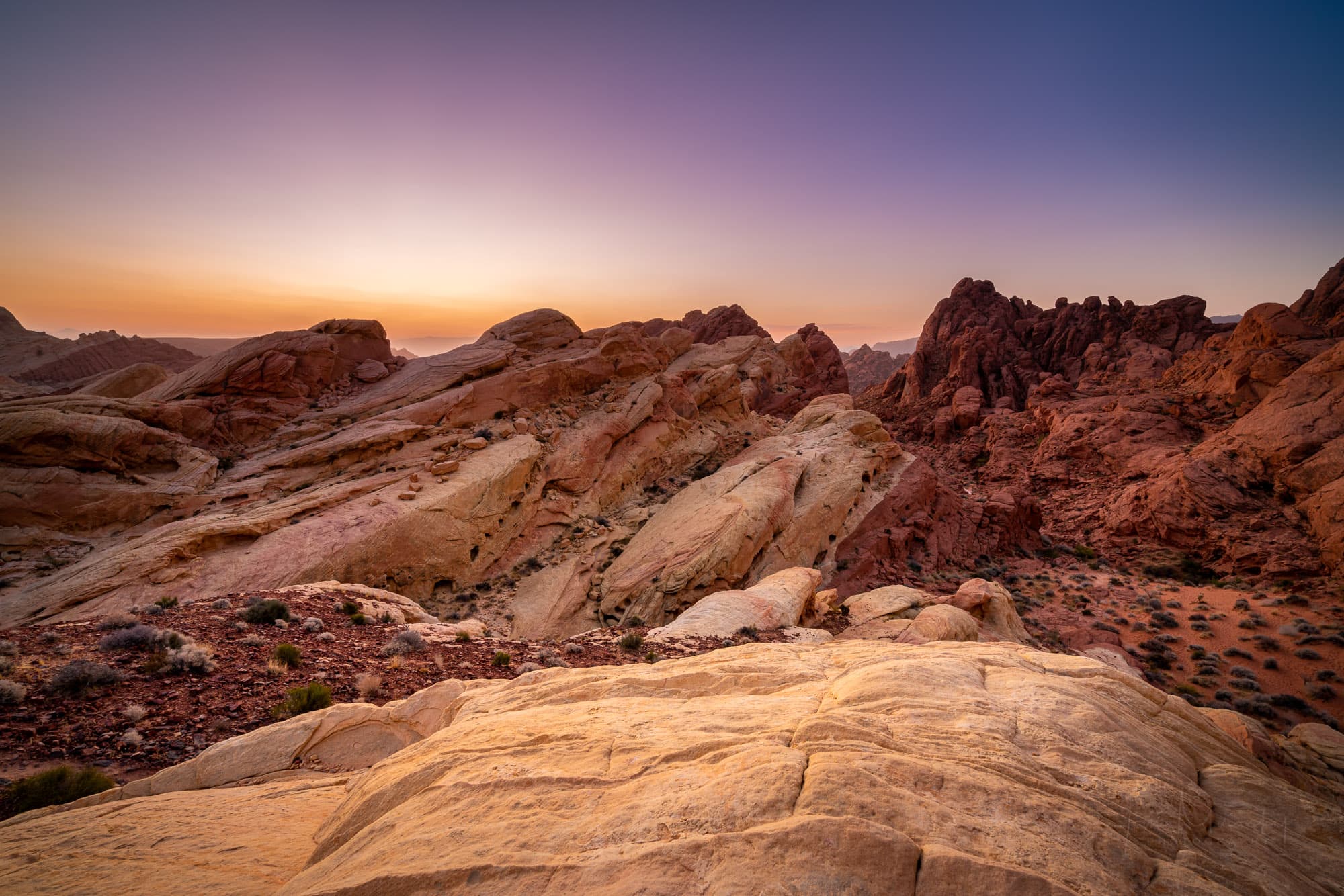 Fire Canyon at sunrise, Valley of Fire State Park