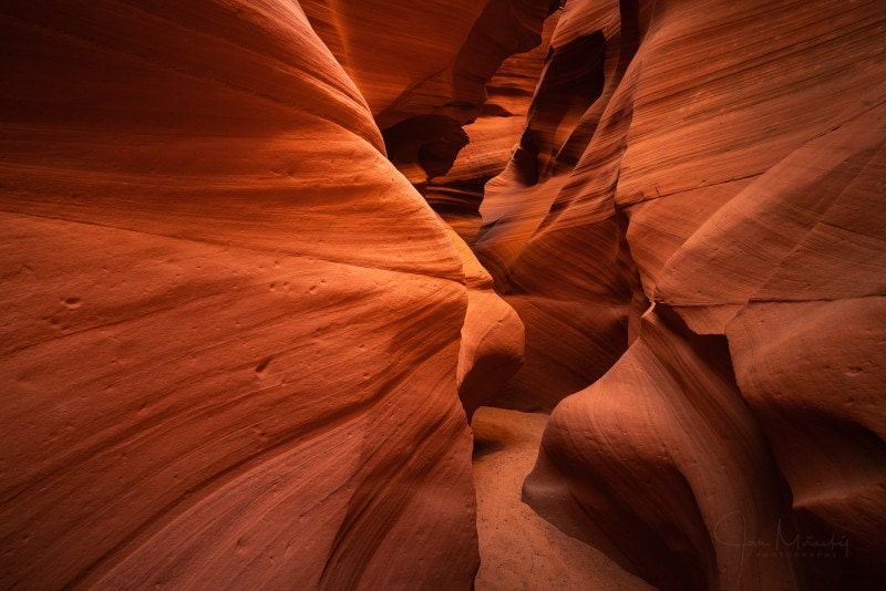 Inside a slot canyon, Arizona