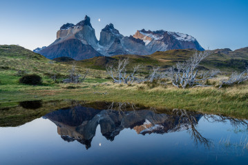 Reflection of Los Cuernos, Torres del Paine National Park